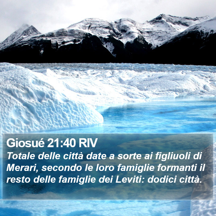 Giosué 21:40 RIV Bible Study