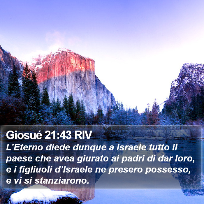 Giosué 21:43 RIV Bible Study
