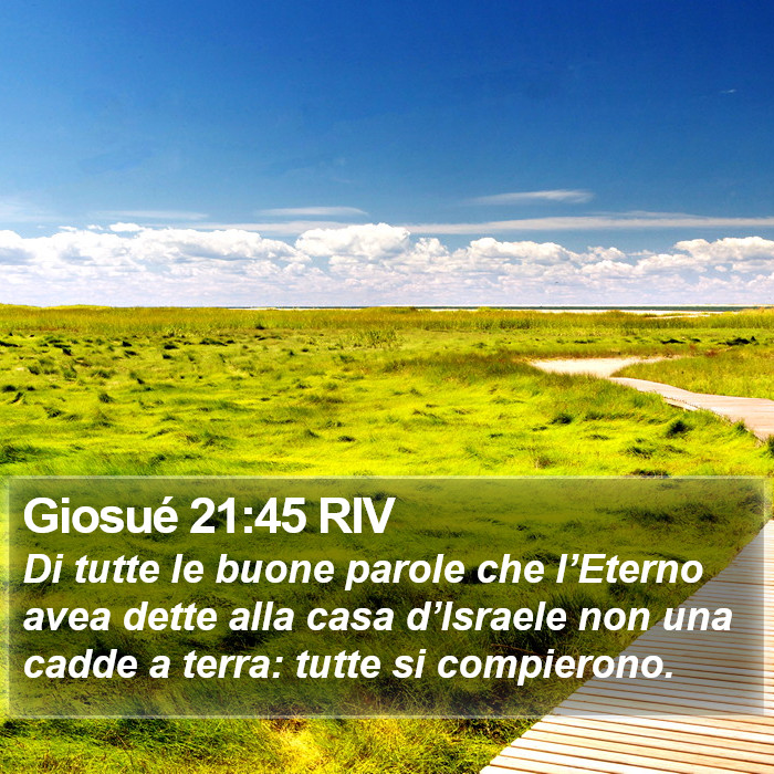 Giosué 21:45 RIV Bible Study