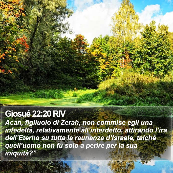 Giosué 22:20 RIV Bible Study