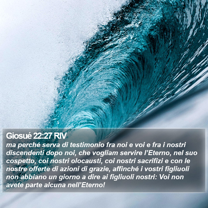 Giosué 22:27 RIV Bible Study