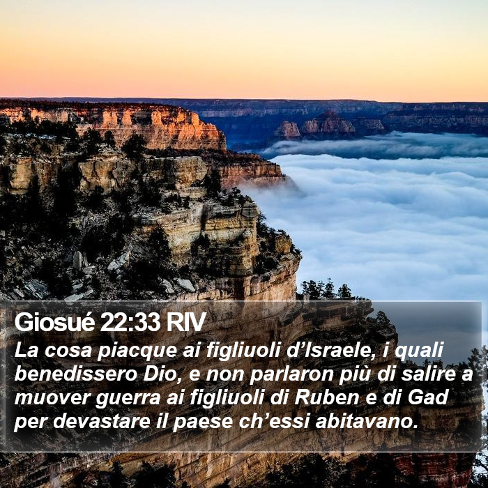 Giosué 22:33 RIV Bible Study