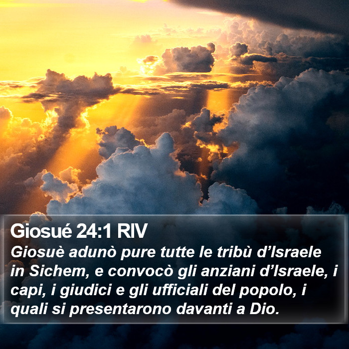 Giosué 24:1 RIV Bible Study