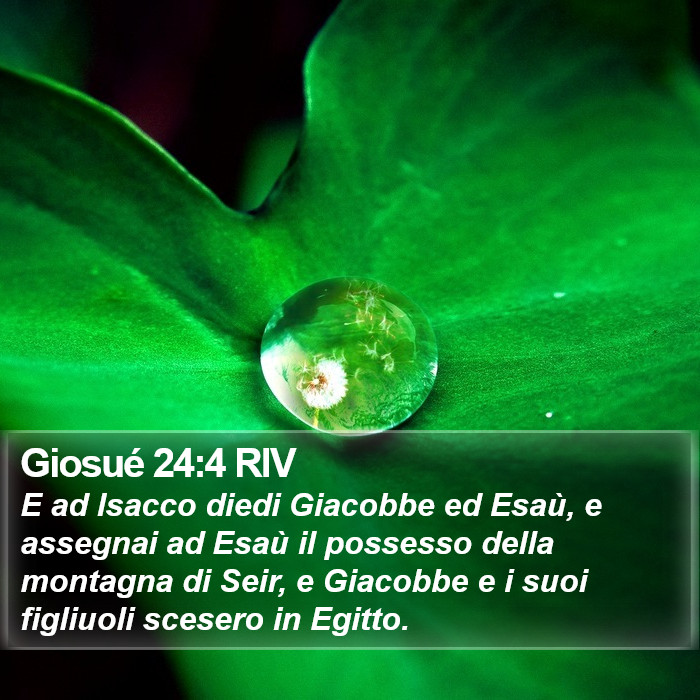 Giosué 24:4 RIV Bible Study