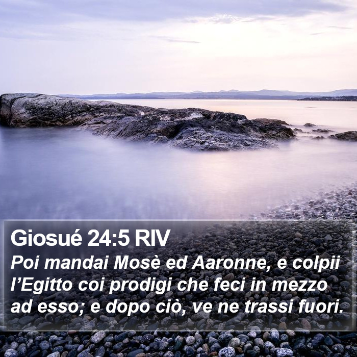 Giosué 24:5 RIV Bible Study