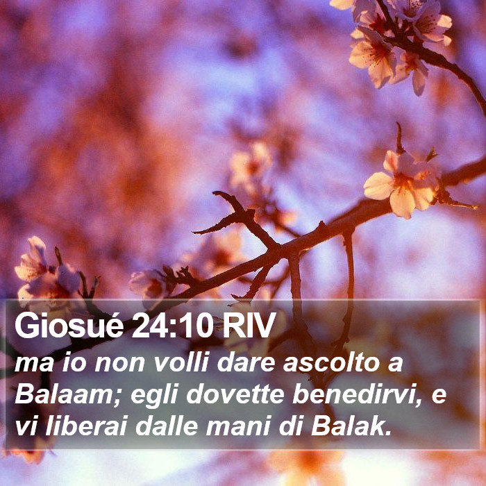 Giosué 24:10 RIV Bible Study