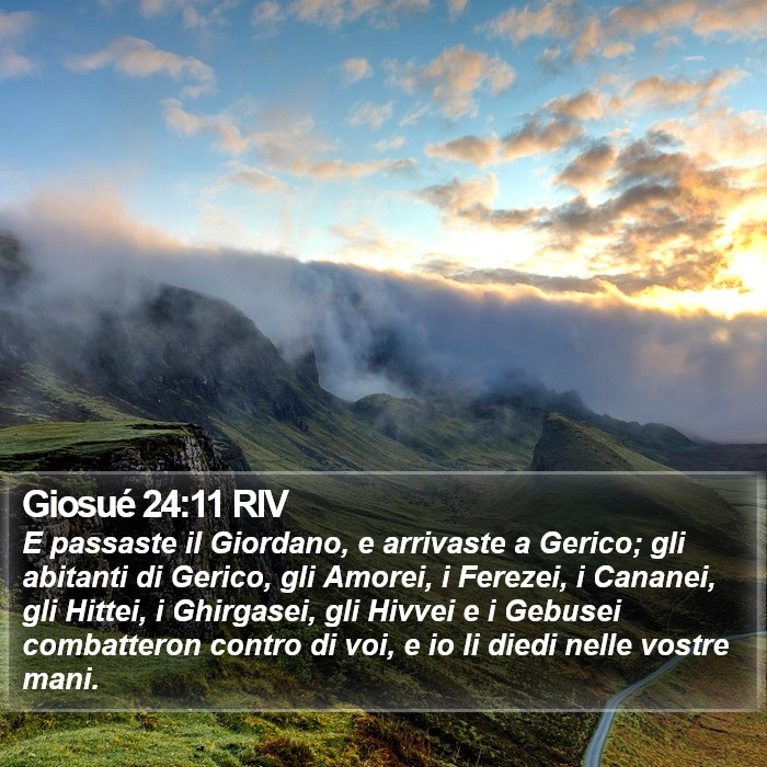 Giosué 24:11 RIV Bible Study