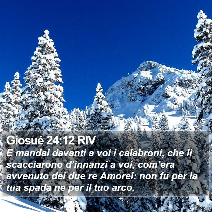 Giosué 24:12 RIV Bible Study