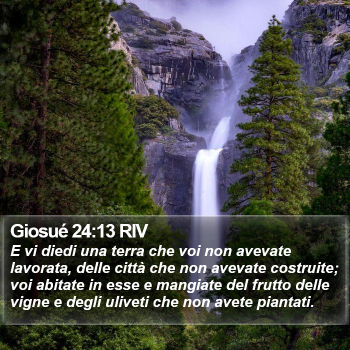 Giosué 24:13 RIV Bible Study