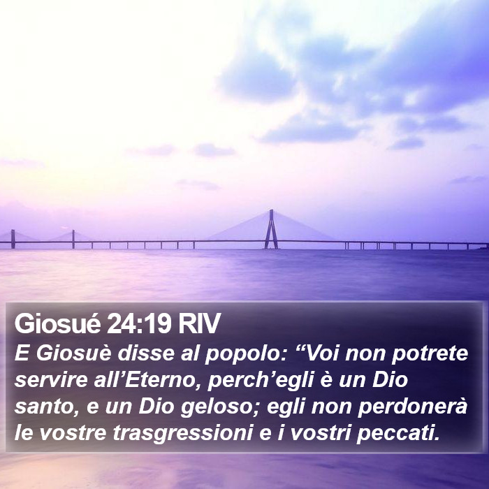 Giosué 24:19 RIV Bible Study