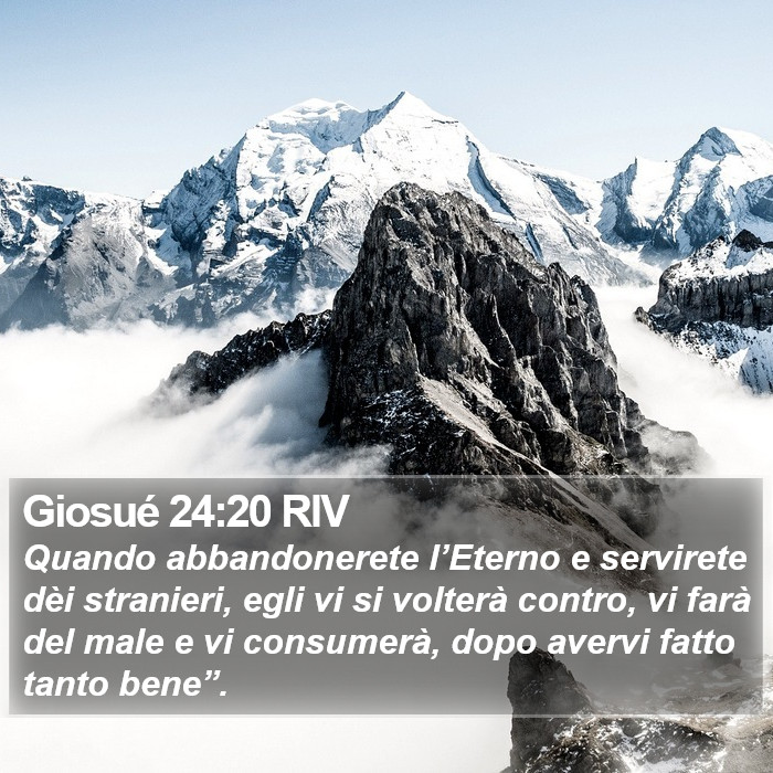 Giosué 24:20 RIV Bible Study
