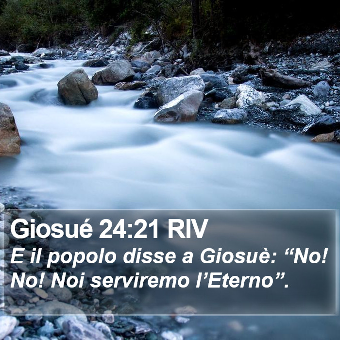 Giosué 24:21 RIV Bible Study