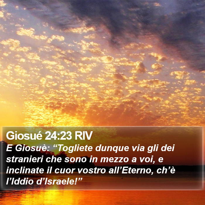 Giosué 24:23 RIV Bible Study