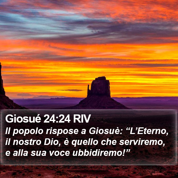 Giosué 24:24 RIV Bible Study