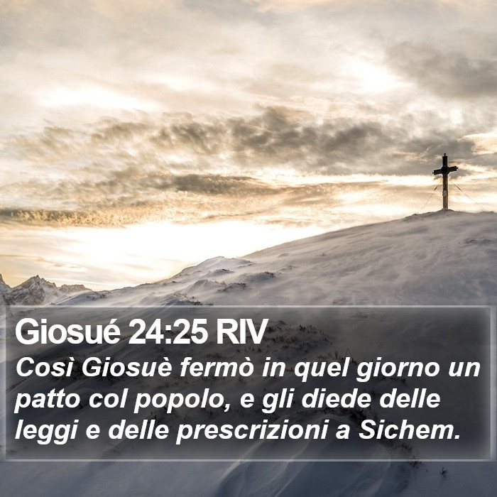 Giosué 24:25 RIV Bible Study