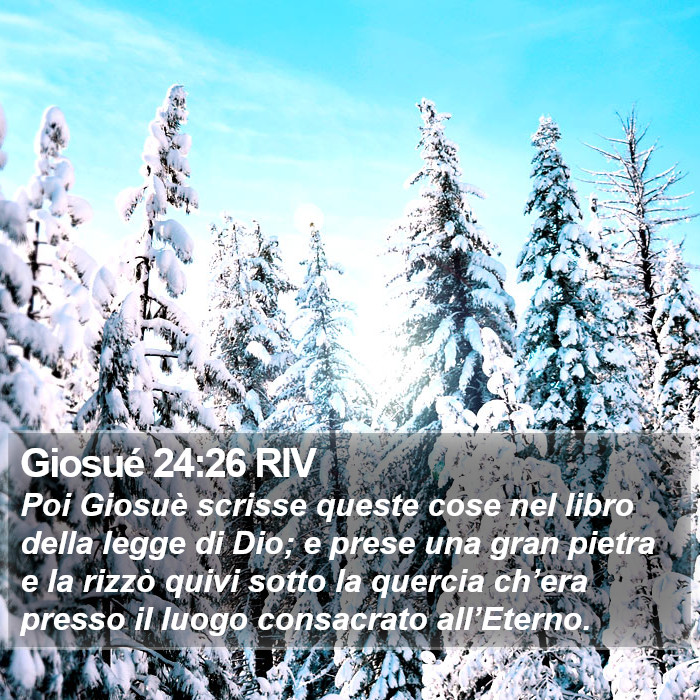 Giosué 24:26 RIV Bible Study