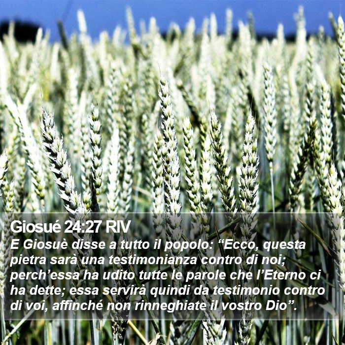 Giosué 24:27 RIV Bible Study