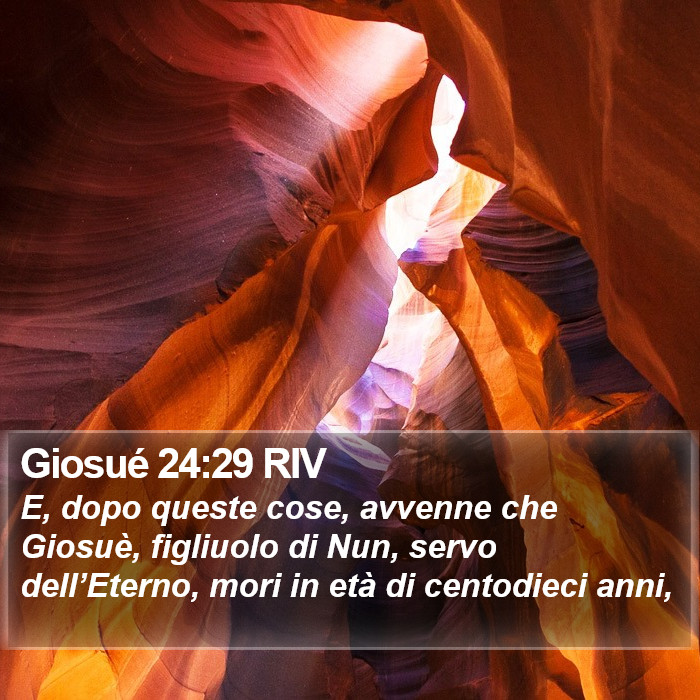 Giosué 24:29 RIV Bible Study