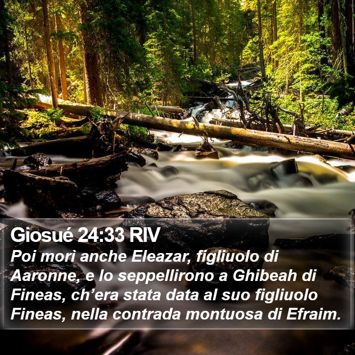 Giosué 24:33 RIV Bible Study