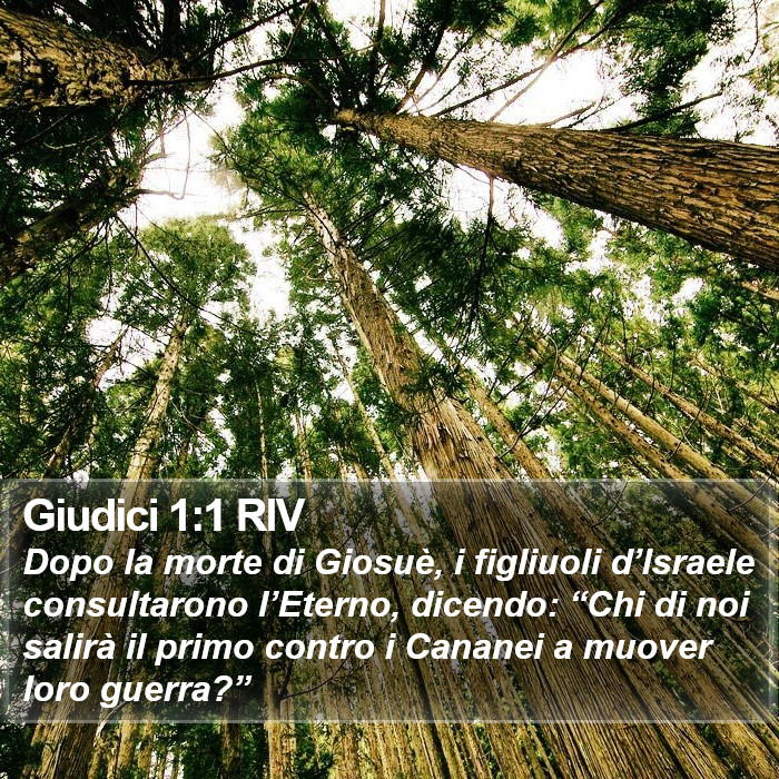 Giudici 1:1 RIV Bible Study