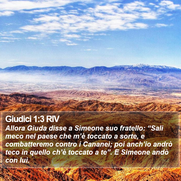 Giudici 1:3 RIV Bible Study