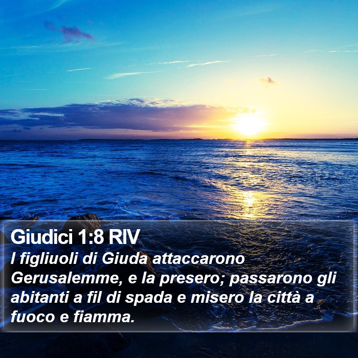 Giudici 1:8 RIV Bible Study