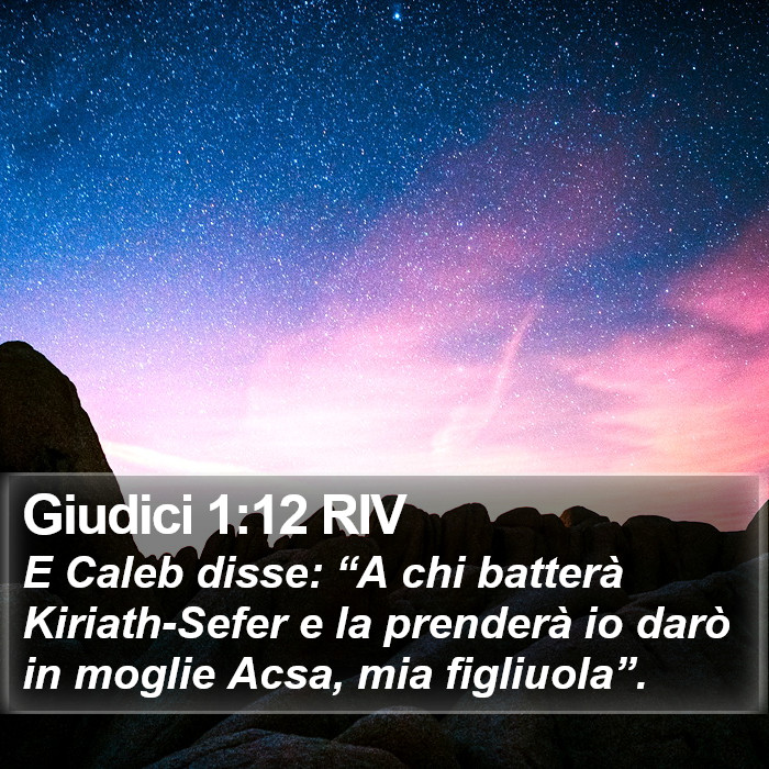 Giudici 1:12 RIV Bible Study