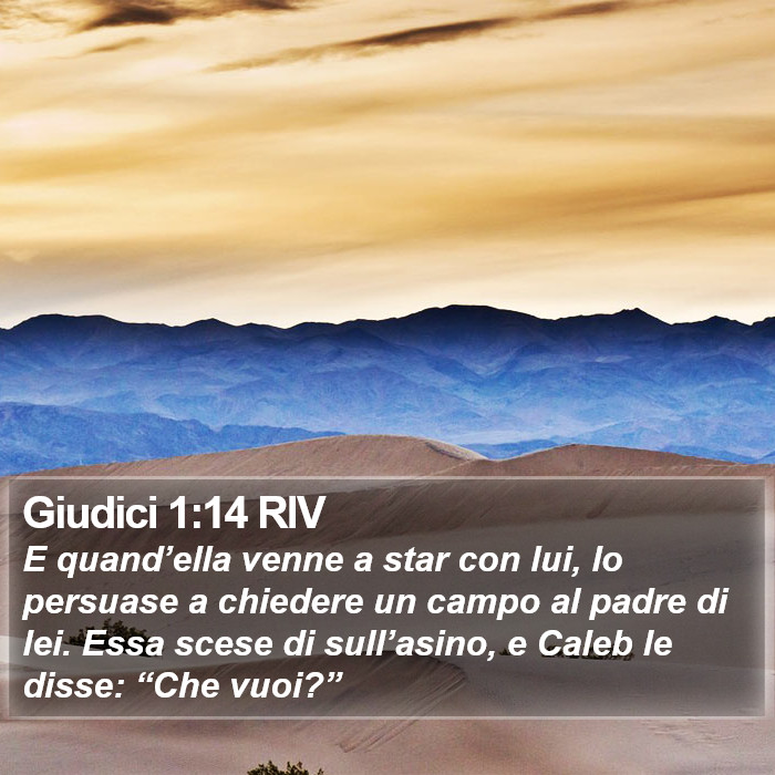 Giudici 1:14 RIV Bible Study