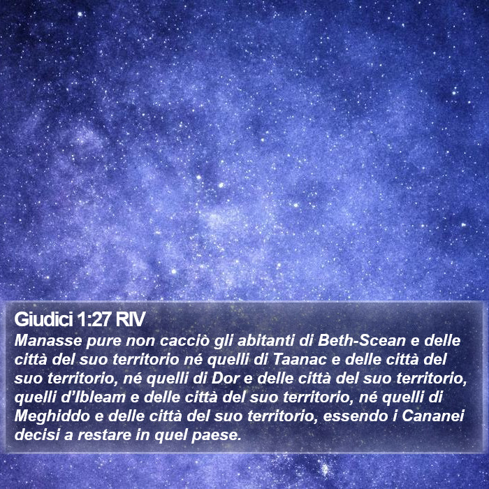 Giudici 1:27 RIV Bible Study