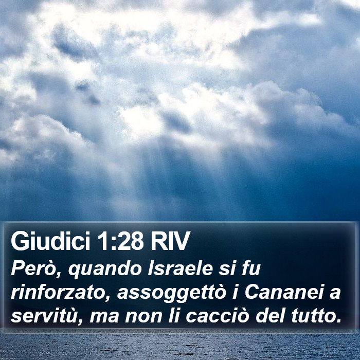 Giudici 1:28 RIV Bible Study