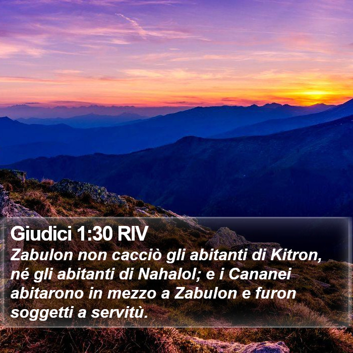 Giudici 1:30 RIV Bible Study