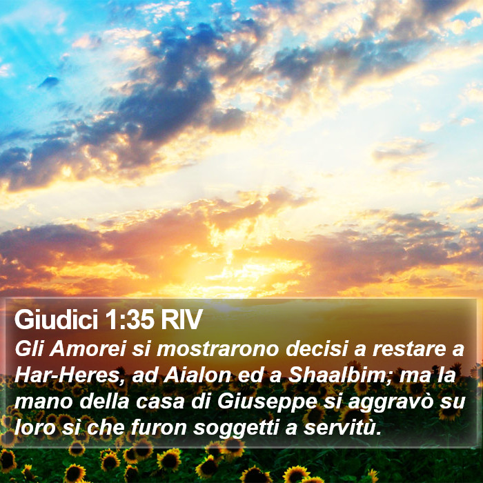 Giudici 1:35 RIV Bible Study