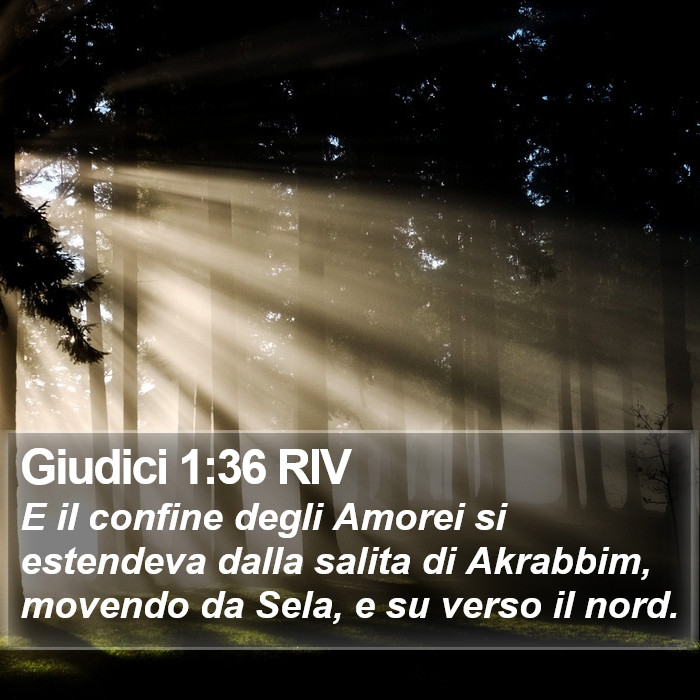 Giudici 1:36 RIV Bible Study