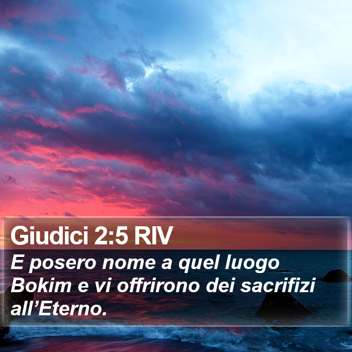 Giudici 2:5 RIV Bible Study