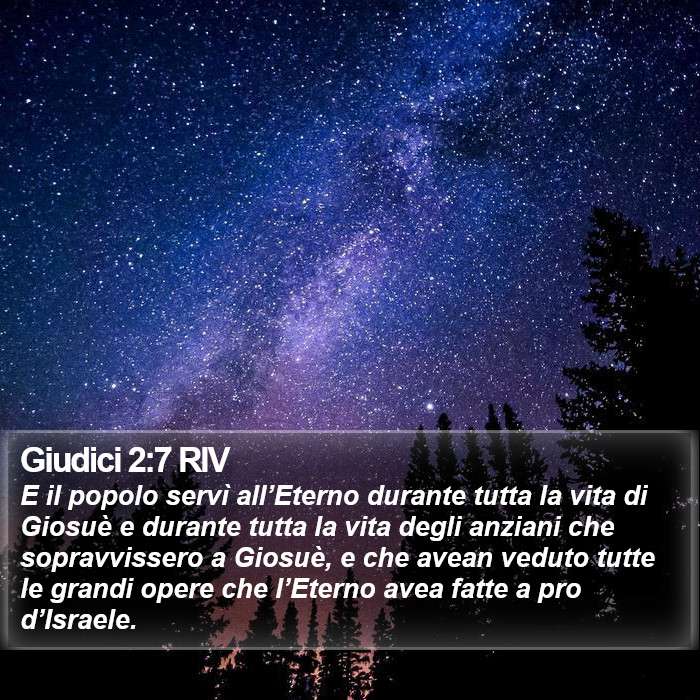 Giudici 2:7 RIV Bible Study