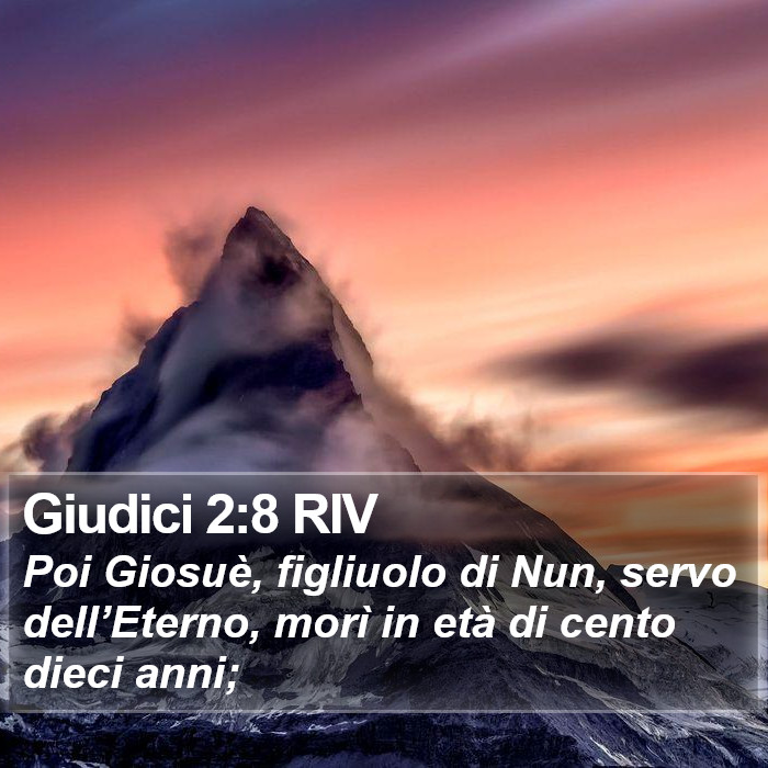Giudici 2:8 RIV Bible Study
