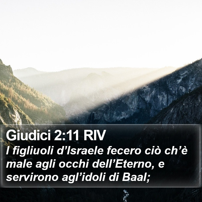 Giudici 2:11 RIV Bible Study