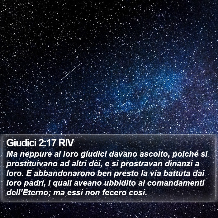 Giudici 2:17 RIV Bible Study