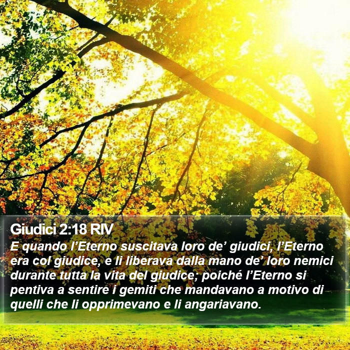 Giudici 2:18 RIV Bible Study