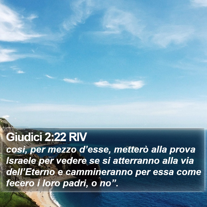Giudici 2:22 RIV Bible Study