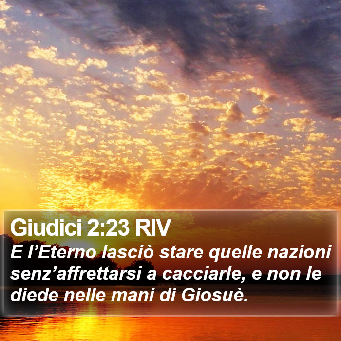 Giudici 2:23 RIV Bible Study