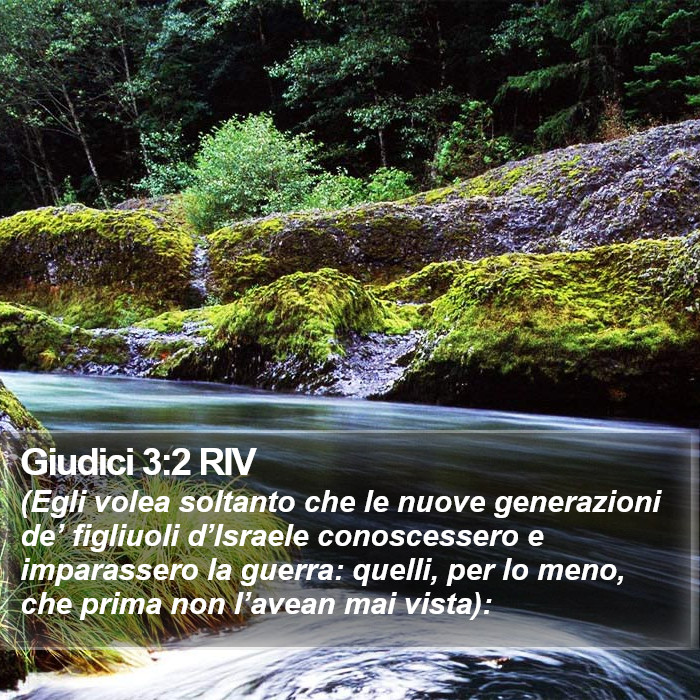 Giudici 3:2 RIV Bible Study