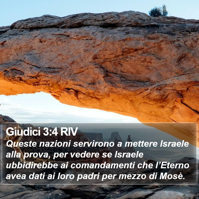 Giudici 3:4 RIV Bible Study