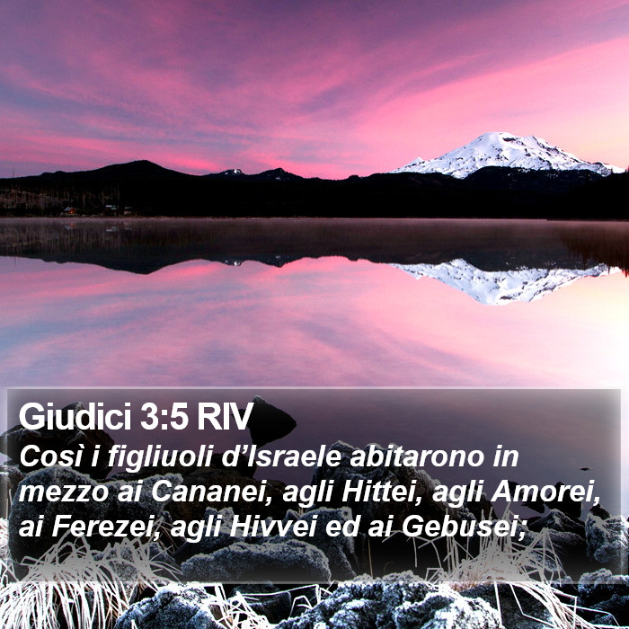 Giudici 3:5 RIV Bible Study
