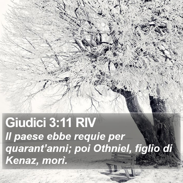 Giudici 3:11 RIV Bible Study