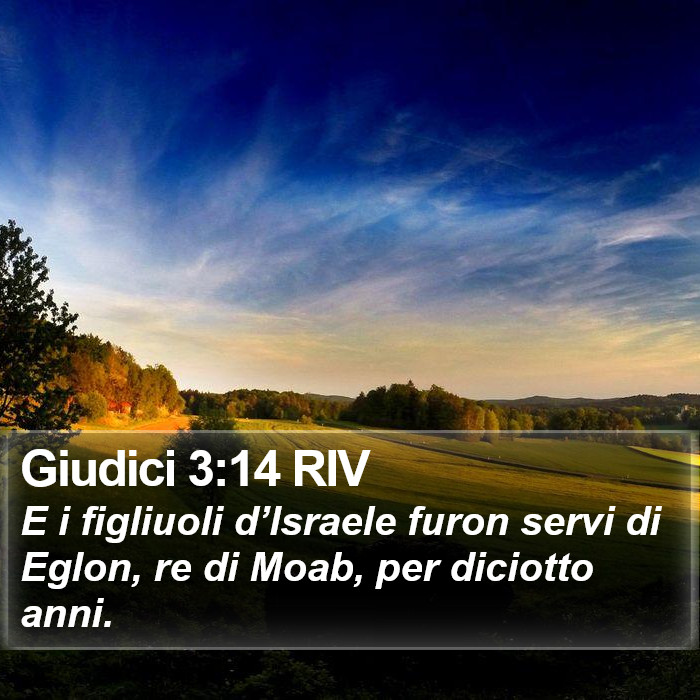 Giudici 3:14 RIV Bible Study