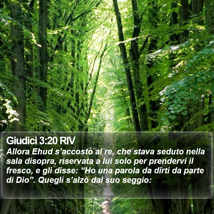 Giudici 3:20 RIV Bible Study