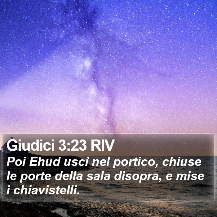 Giudici 3:23 RIV Bible Study