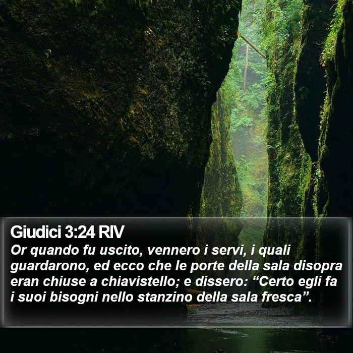 Giudici 3:24 RIV Bible Study