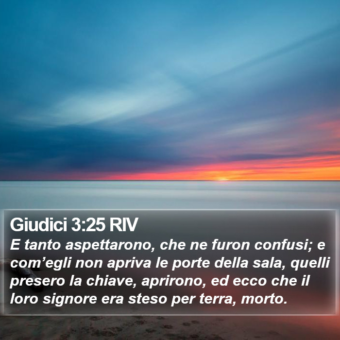 Giudici 3:25 RIV Bible Study